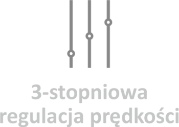 3-stopniowa regulacja prędkości
