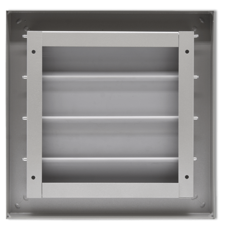 kratka wentylacyjna metalowa z żaluzją